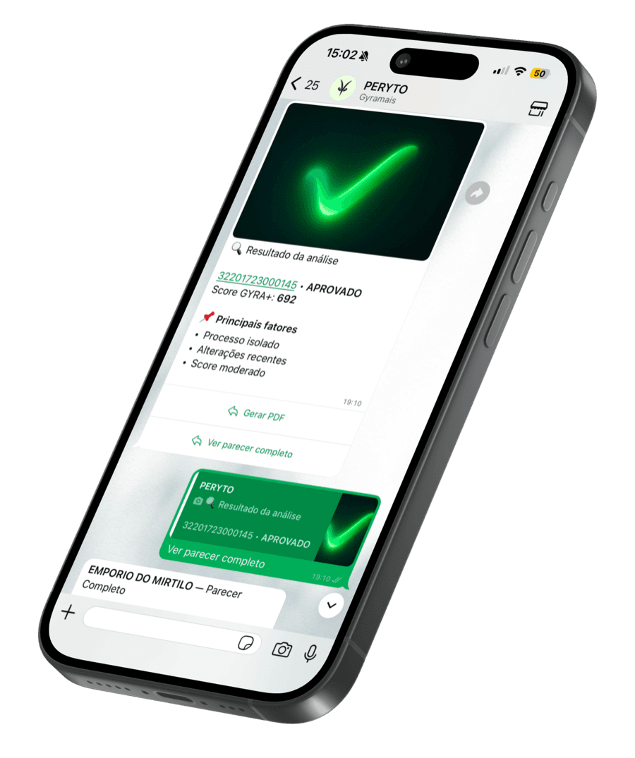 Imagem do Peryto no WhatsApp